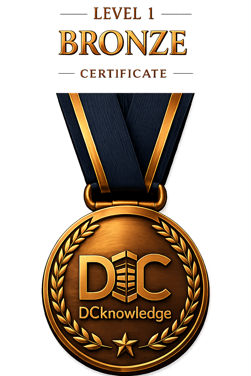 Bronze certificate medal