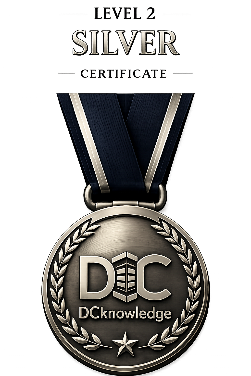 Silver certificate medal