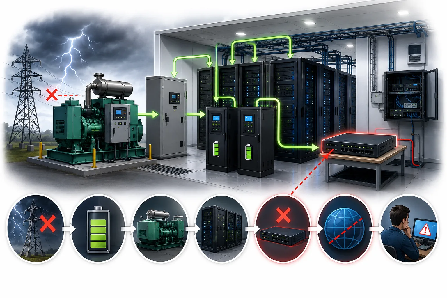 Case Study: When Redundancy Was Not Enough — A Data Center Utility Power Failure
