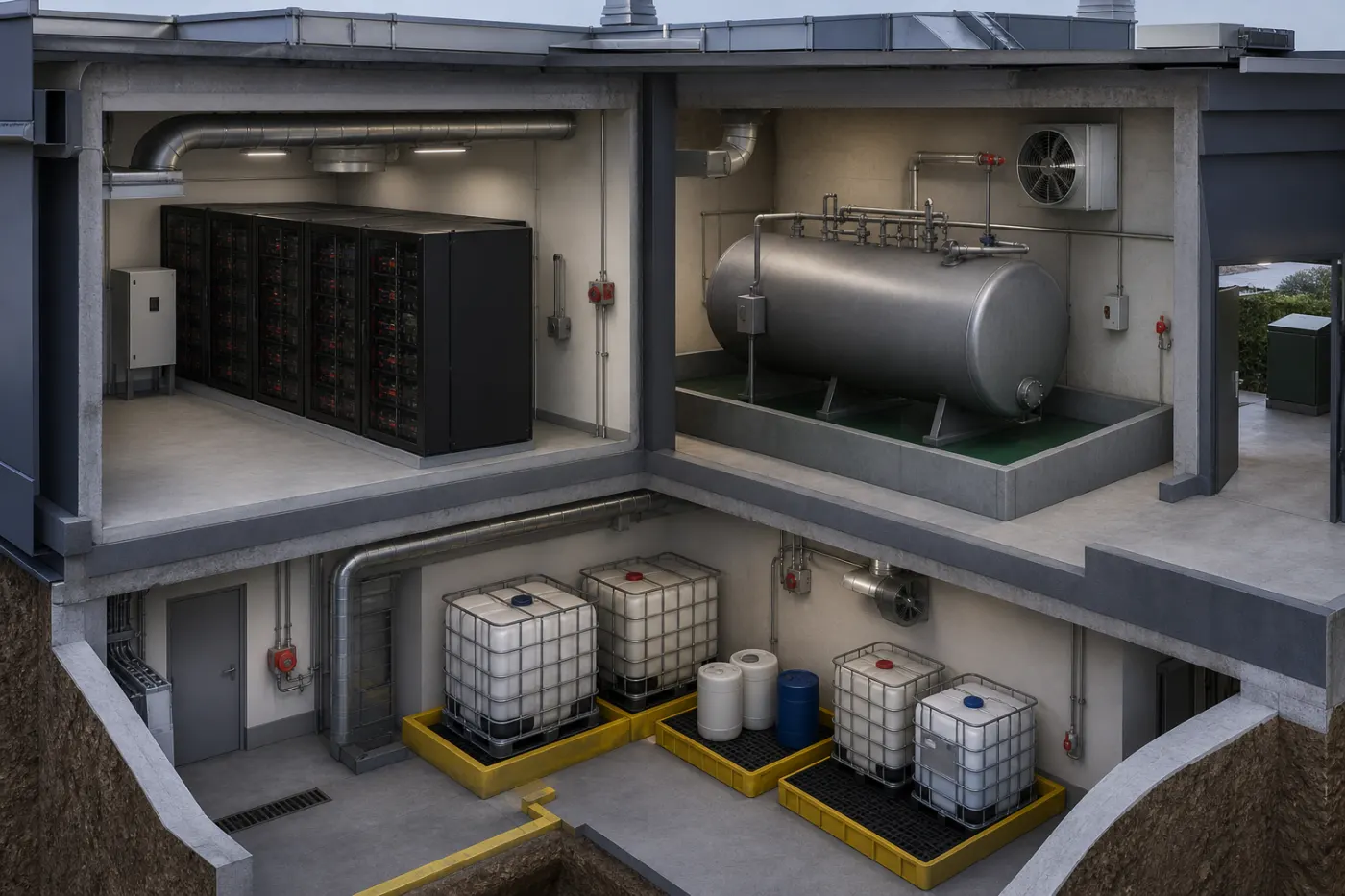 Battery, Fuel and Chemical Safety in Data Centers: Managing Stored-Energy and Hazardous-Material Risks
