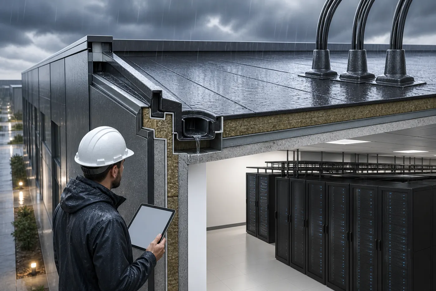 Building Envelope Roof Integrity and Water Ingress: A Comprehensive Data Center Engineering Guide