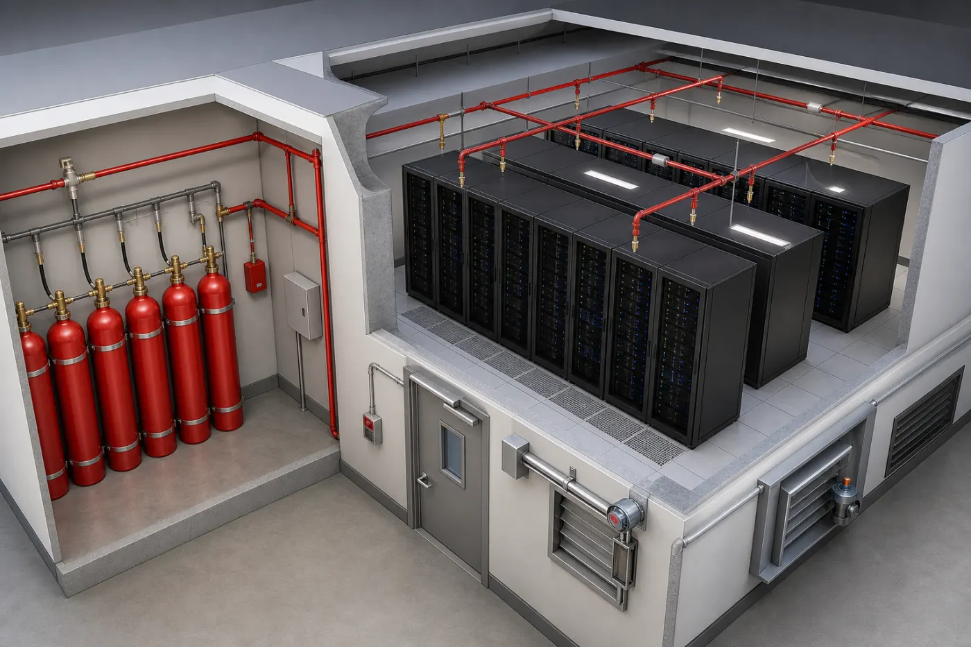 Clean Agent Fire Suppression in Data Centers: Design, Integrity and Operational Safety