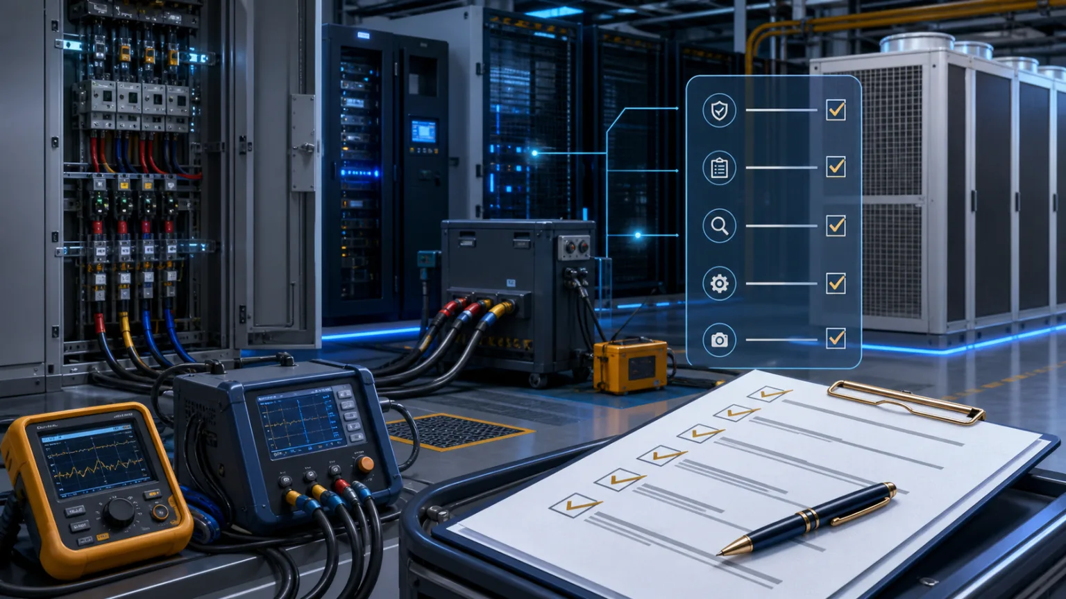 Commissioning quality audits before data center operational acceptance