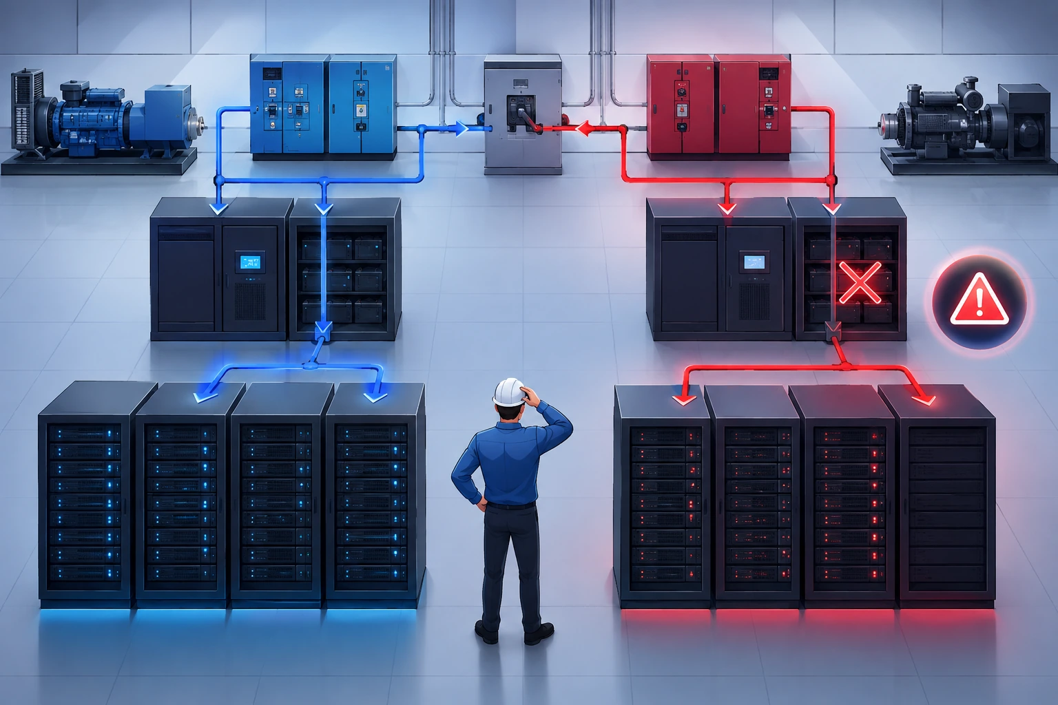دراسة حالة : عندما تكون الازدواجية موجودة في التصميم لكنها تفشل أثناء الصيانة