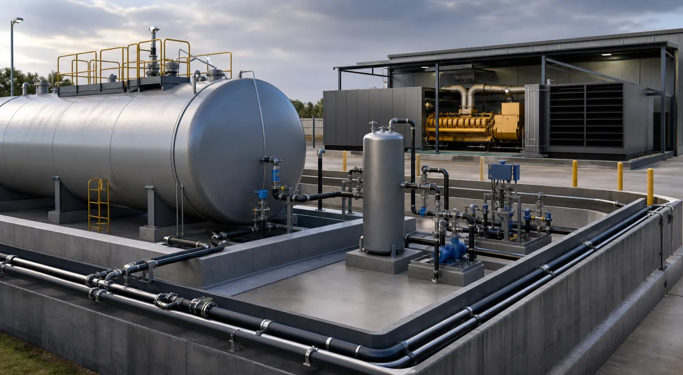 Data Center Fuel Systems: Bulk Storage, Day Tanks, Transfer Pumps and Operational Resilience