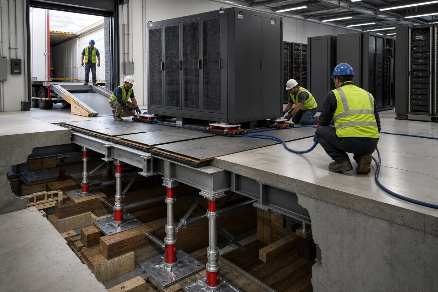 Data Hall Floor Loading and Heavy Equipment Movement: A Comprehensive Data Center Engineering Guide