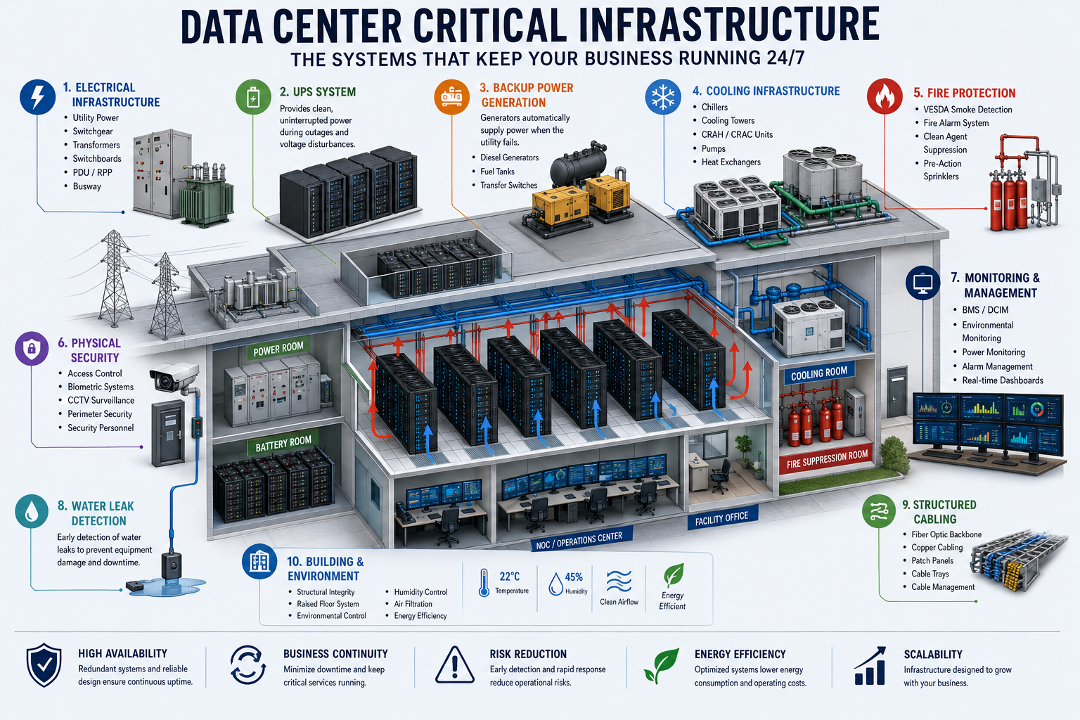 Critical Infrastructure in Data Centers: The Systems That Keep the Digital World Running