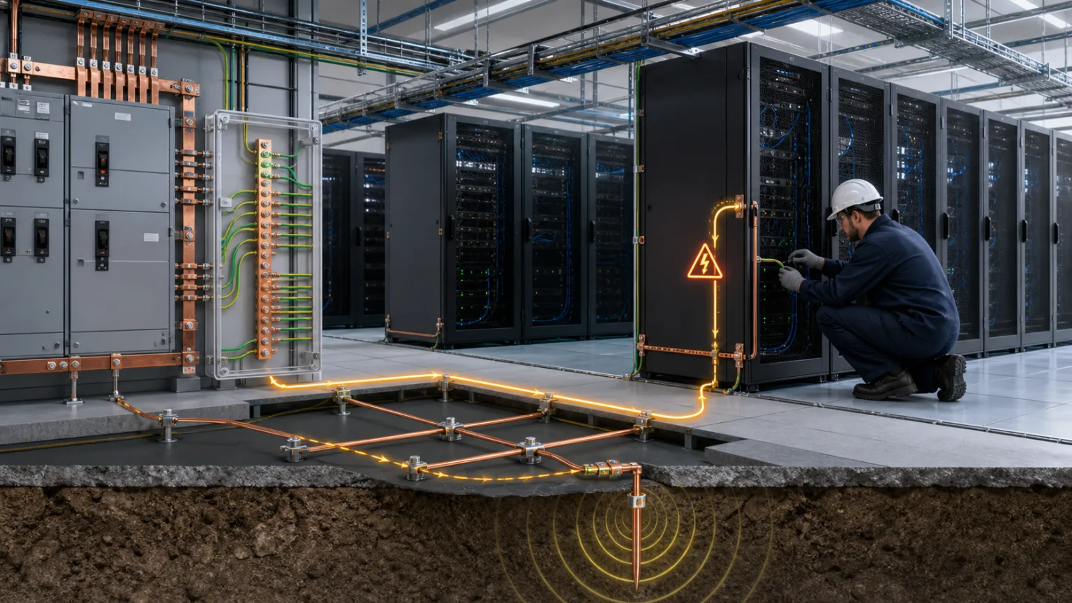 Grounding, bonding and earthing in data centers