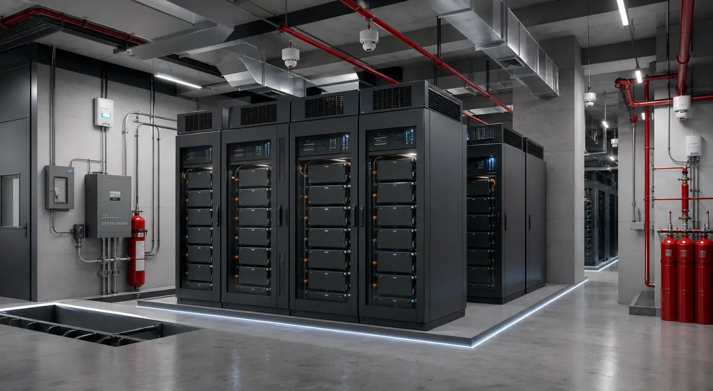 Lithium-Ion Battery Safety in Data Centers: BMS, Thermal Runaway and Fire-Risk Engineering