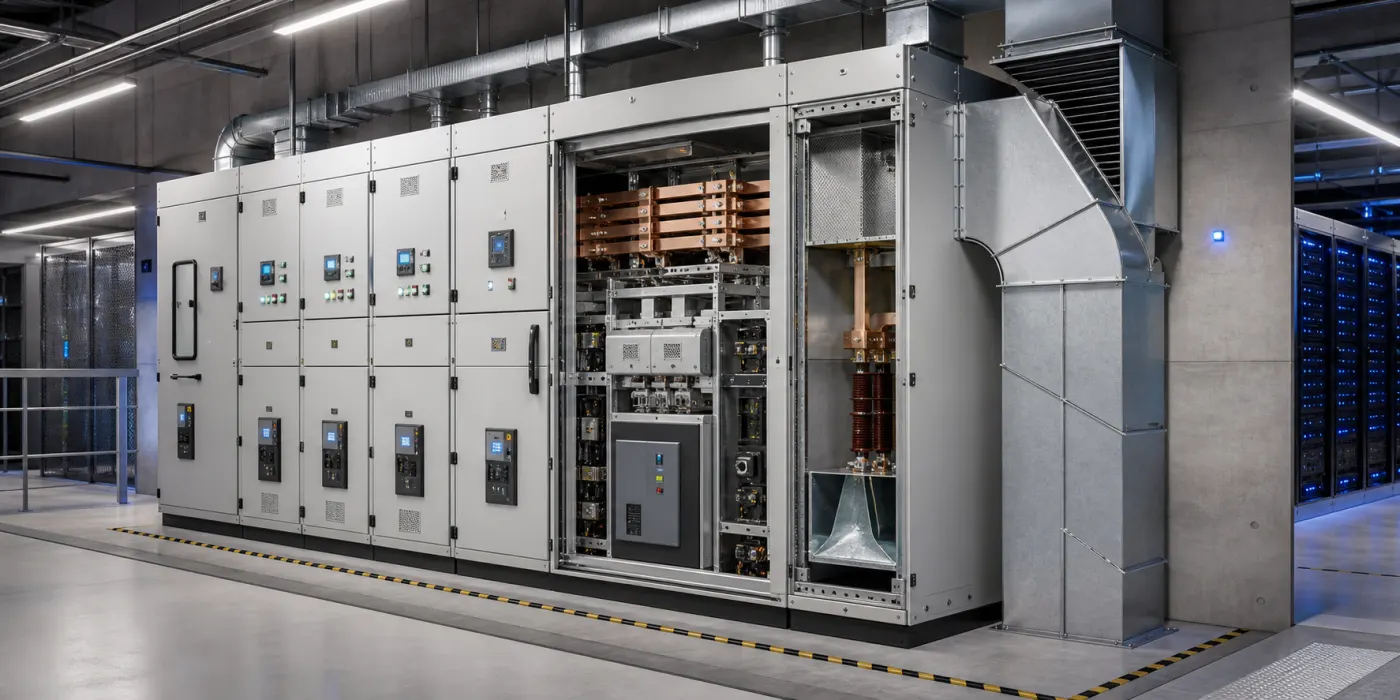 Medium-Voltage Switchgear for Data Centers: Architecture, Ratings, Interlocks and Internal-Arc Safety