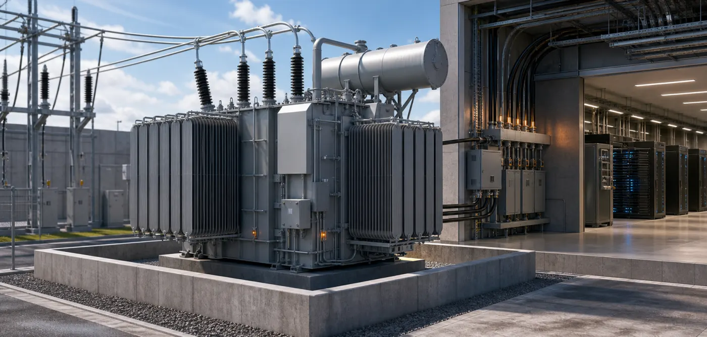 Power Transformers in Data Centers: Selection, Sizing, Loading, Efficiency and Resilience