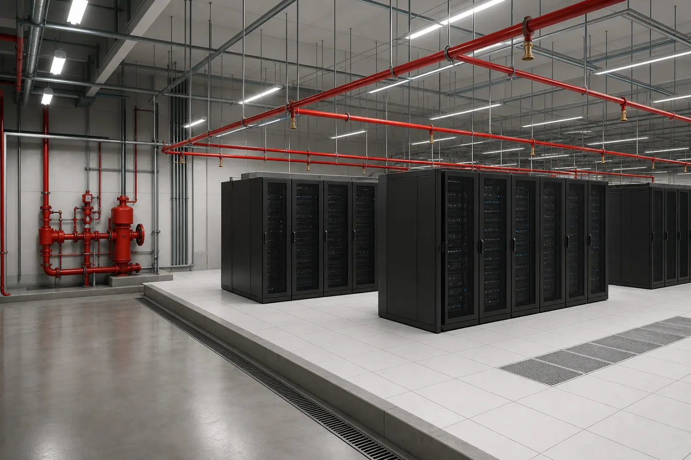 Pre-Action Sprinkler Systems in Data Centers: Why Water Protection Still Matters