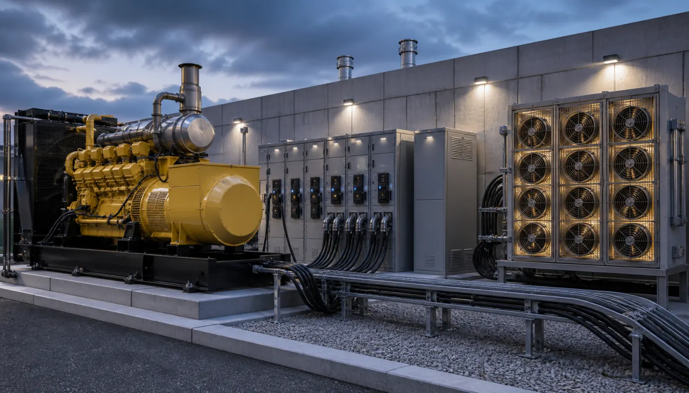 Sizing Standby Generators for Data Centers: Load Steps, Motor Starting and Transient Performance