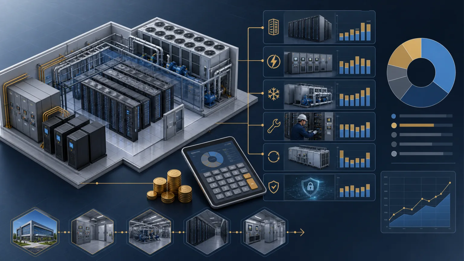 Data center total cost of ownership model