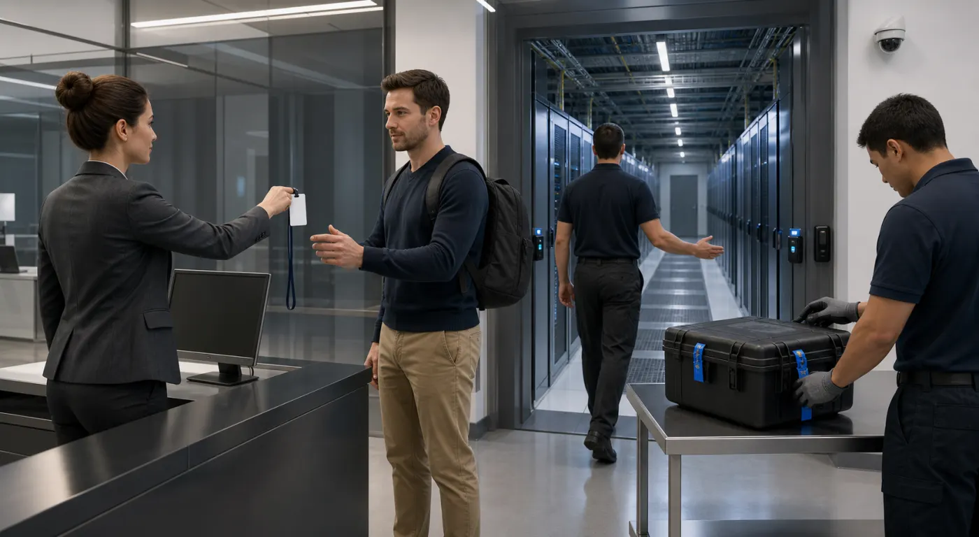 Visitor and Contractor Security in Data Centers: Authorization, Escort and Audit Controls